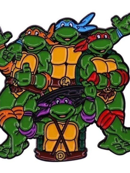 Jewelry - Heroes in a Half Shell: Teenage Mutant Ninja Turtles TMNT Enamel Pin